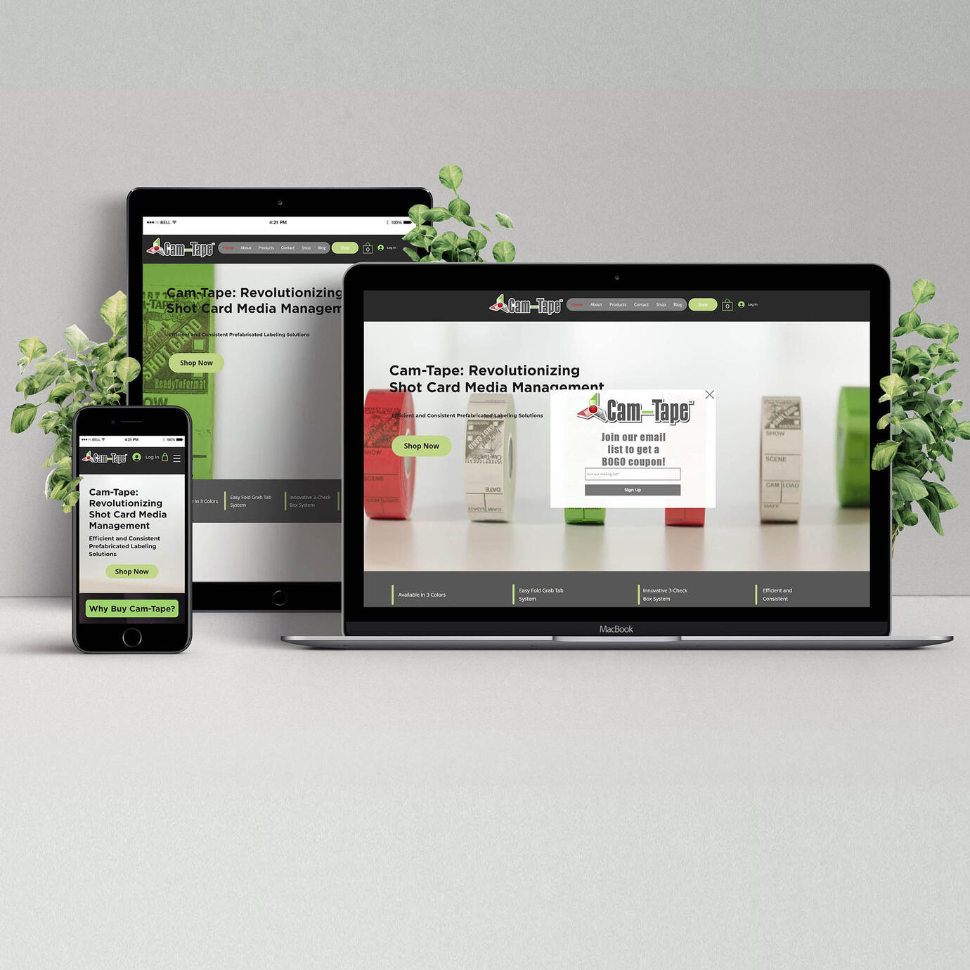 Camtape Web Design