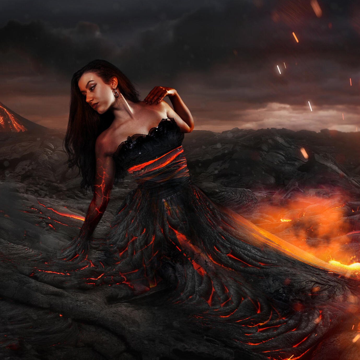 Miss Lava Photomanipulation